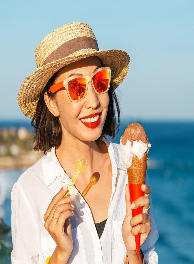 Tinsky 1000 Pack Mini Plastic Tasting Spoons Disposable Colorful 3" Small Taster Ice Cream Dessert Spoons for Party, Wedding, Christmas, Tasting Ice Cream, Dessert, Yogurt, Cake, Pudding (1000) - Image 3