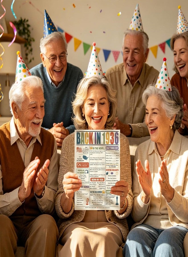 Asmallgf Happy 90th Birthday Card Gifts for Women Men - Image 5