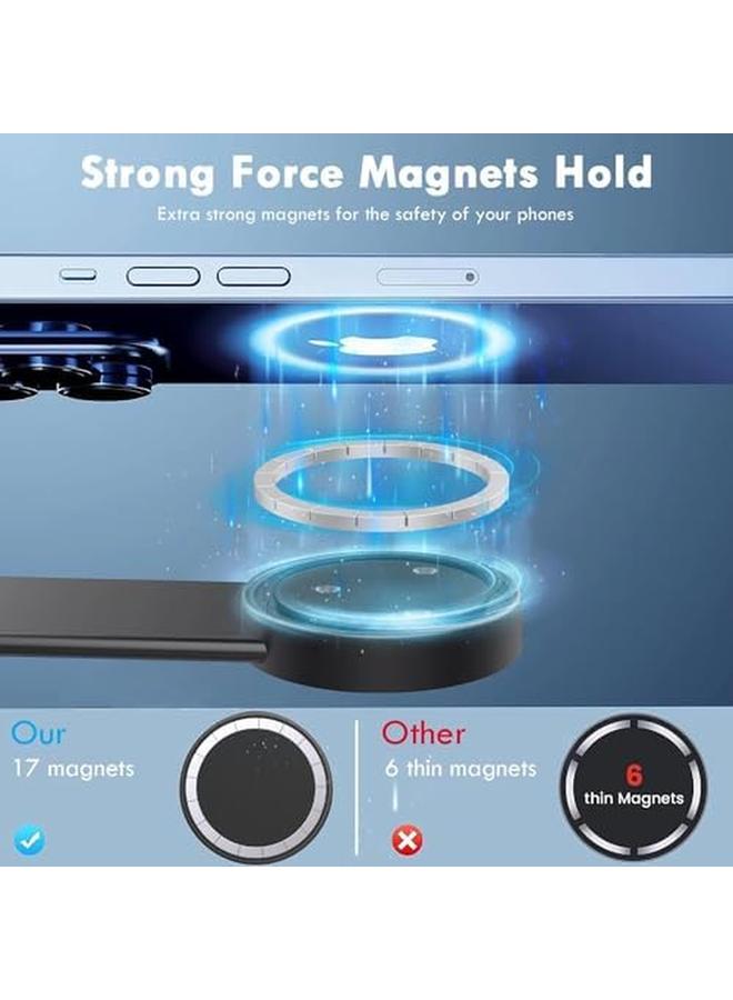 erorex Magnetic Smartphone Car Holder Foldable Hands Free Mobile Phone Holder Car Holder Super Stable Car Mount One Handed Operation Magnetic Holder Suitable For All Models  - Image 2