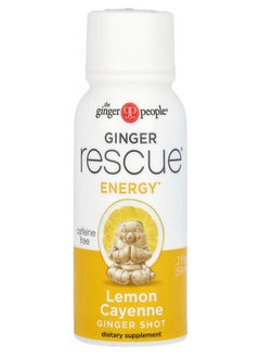 The Ginger People Ginger Rescue Shot Lemon Cayenne 2 fl oz (59 ml) 