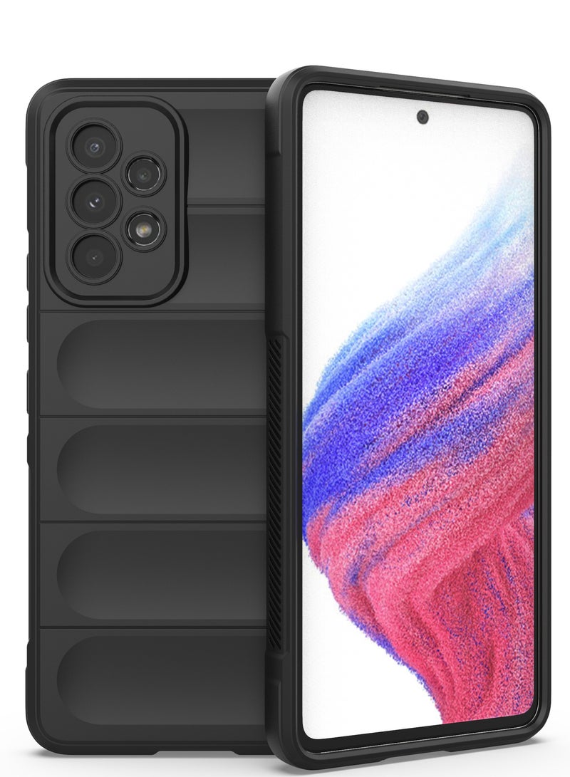 انبلاك جراب خلفي سحري متوافق مع سامسونج جالاكسي A53 الجيل الخامس 5G من انبلاك (اسود) - Image 3