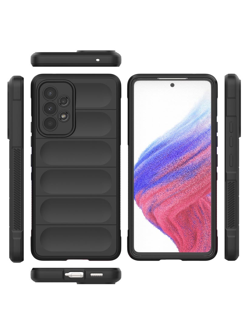 انبلاك جراب خلفي سحري متوافق مع سامسونج جالاكسي A53 الجيل الخامس 5G من انبلاك (اسود) - Image 4