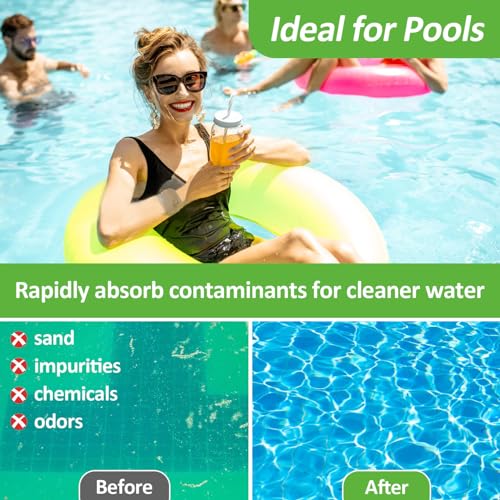 MAQIHAN 50PCS Pool Filter Balls for Sand-Filter - Dry Filter Sand Balls,Reusable Swimming Pool Filter Media,Soft Filtration Balls,Sand Filter Ball Suitable for Aquarium Tank,Pools Sand Filter Systems - Image 3