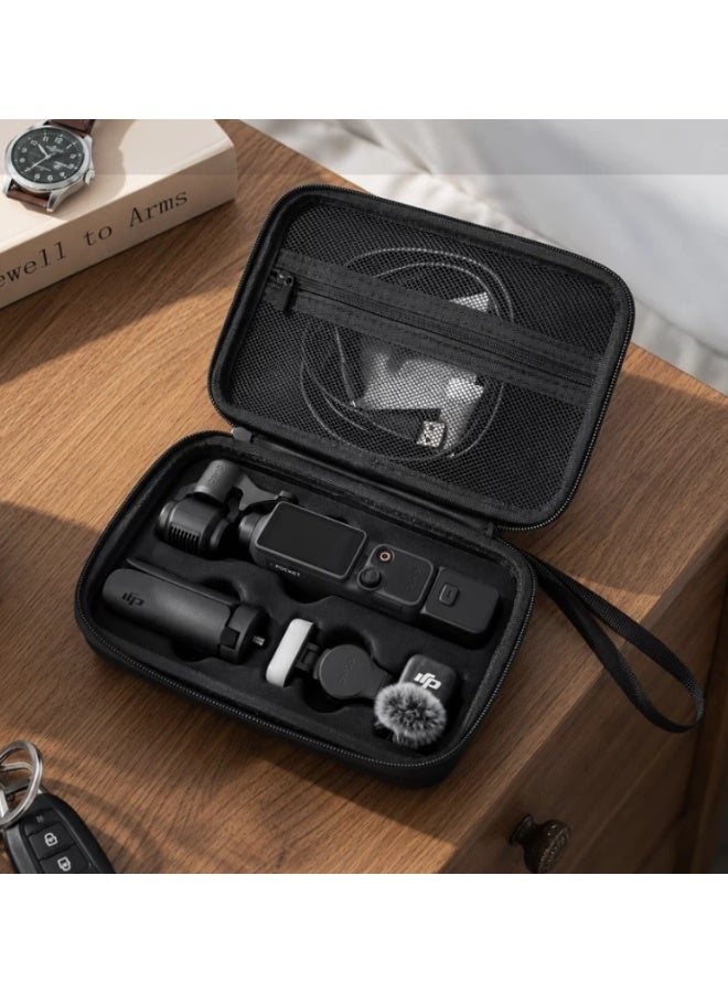 A protective case suitable for DJI Osmo Pocket 4. A portable PU material DJI Pocket 4 creator travel bag, suitable for travel, video live streaming and outdoor shooting. - Image 2