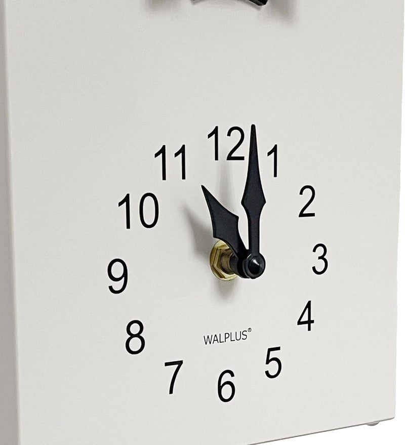 WALPLUS Modern Cuckoo Clocks for Wall Hourly Chiming Coo Coo Clock Volume Adjustable Cookoo Clock Removable Pendulum Christmas Cuckoo Gift White Interior Decoration - Image 5