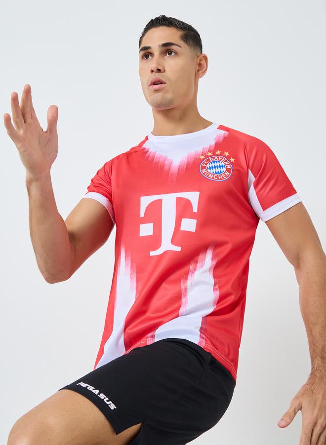 Take Two Men Logo Print Short Sleeves Sports T-Shirt - Image 1