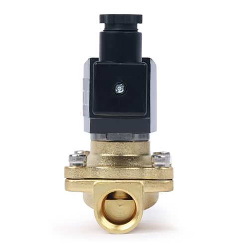 U.S. Solid 1/2" Brass Electric Solenoid Valve 12V DC Normally Closed VITON Air Water Oil Fuel - Image 3