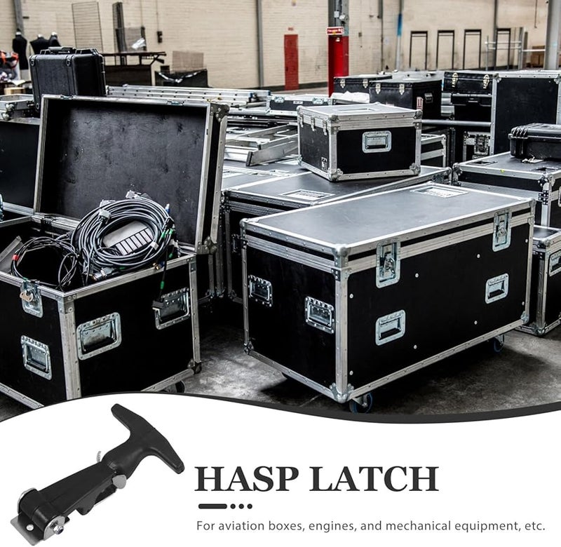 VILLCASE قطعتان من مزلاج ثقيل مرن لصندوق الأدوات والمعدات الميكانيكية قفل آمن مشبك - Image 4