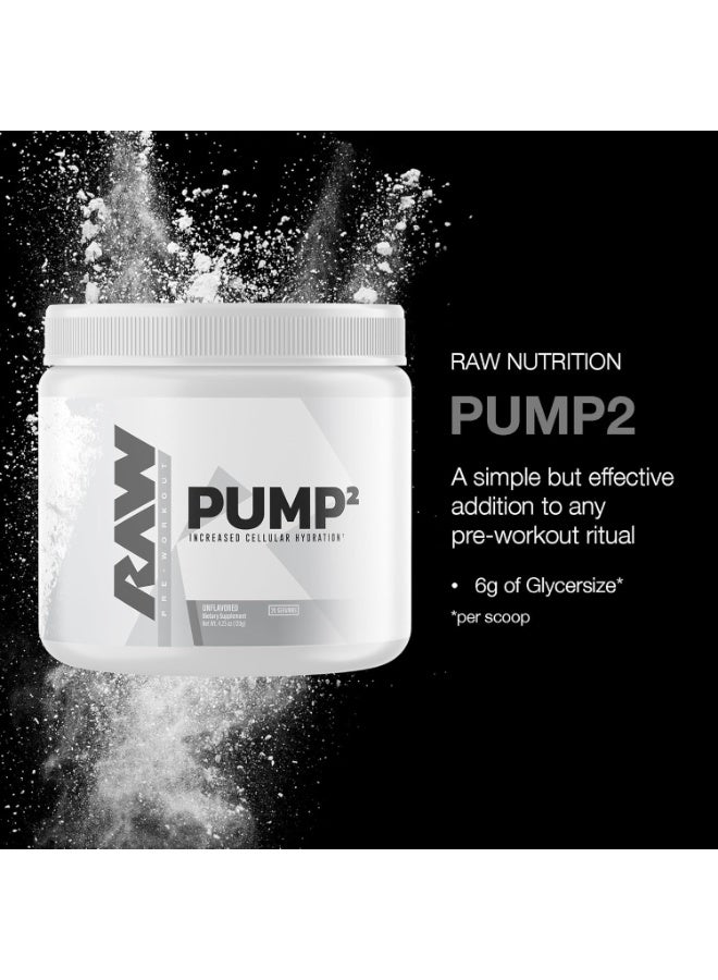 RAW Nutrition Pump2 Unflavored 120g | Non-Stim Pre-Workout Pump Formula for Cellular Hydration, Endurance & Muscle Pumps | 20 Servings - Image 5