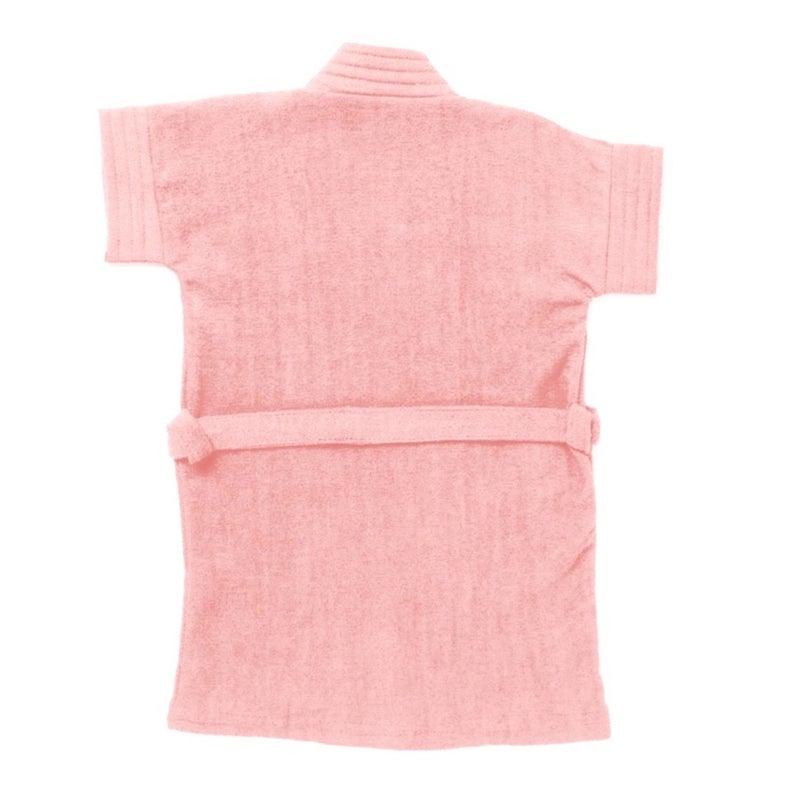 SAND DUNE Kids Baby Girls Bathrobe Terry Cotton Bathrobe Gown Half Sleeves Knee Length Pocket with Waist Belt Baby Girls Bathrobe 1 to 4 Years Age - Image 2