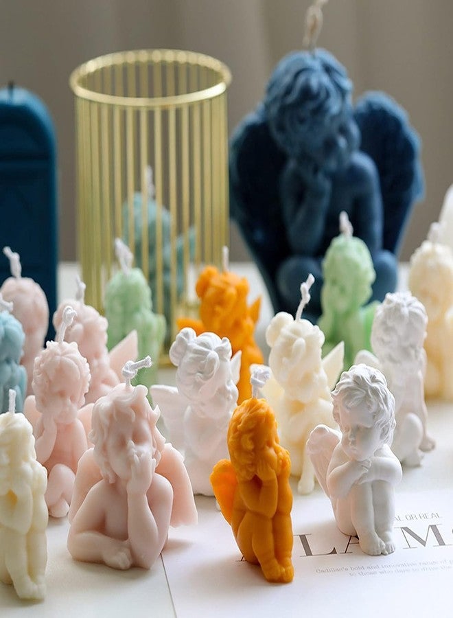 FirstTry Multi-Style Angel Candle Mold I 3D Cupid Baby Angel Shape Silicone Epoxy Mould I for DIY Handmade Ornament Chocolate, Cake Décor, Aromatherapy, Soap, Resin Art Craft Making - 1 Cavity (C) - Image 5