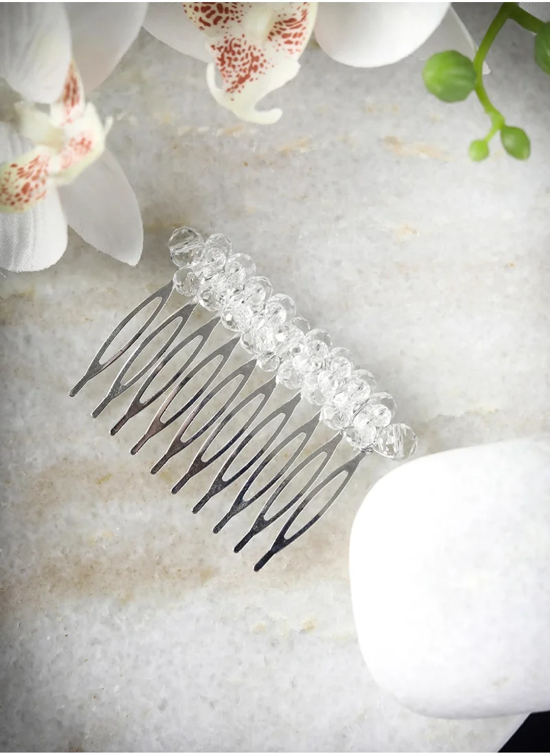 برياسي Women White Embellished Hair Pin