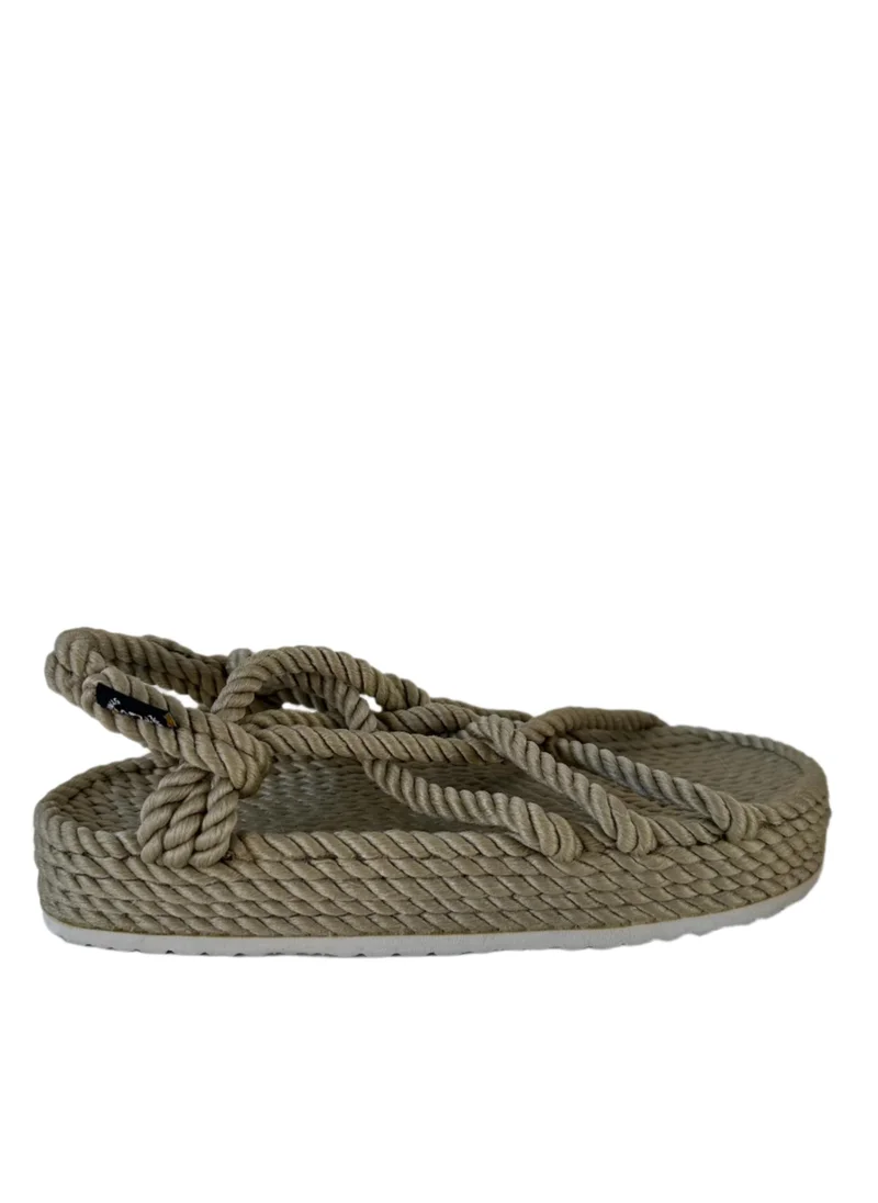 نومادك ستات اوف مايند JC Camel Platform Rope Sandals with Rubber Sole