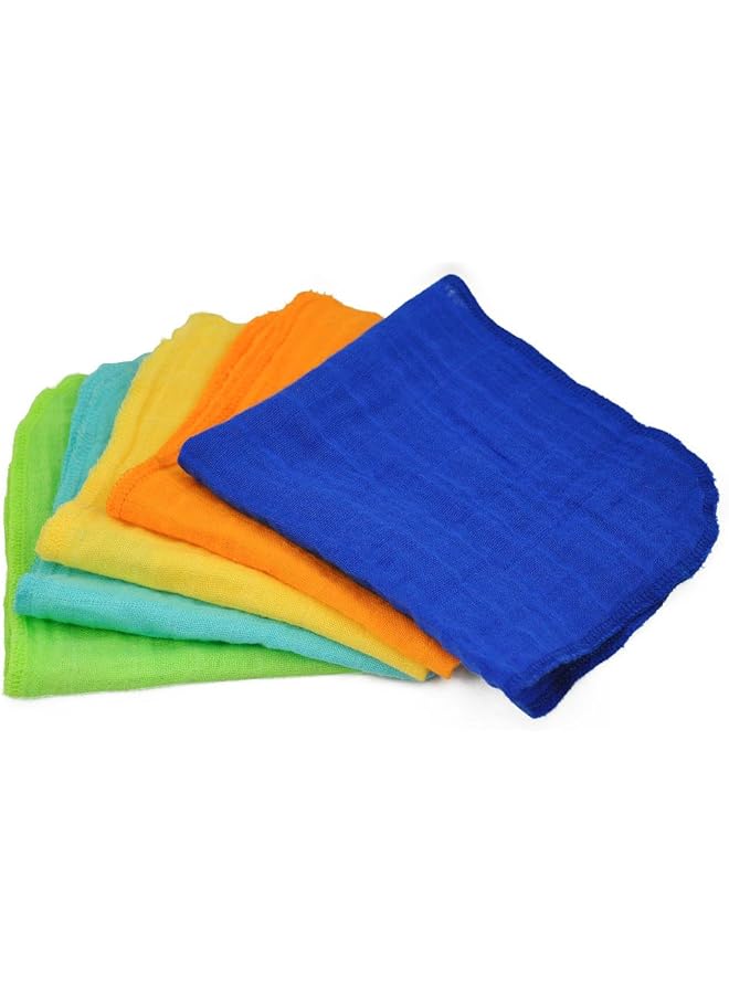 green sprouts Baby Muslin Face Cloths Organic Cotton Pack Of 5 5 Count - Image 1