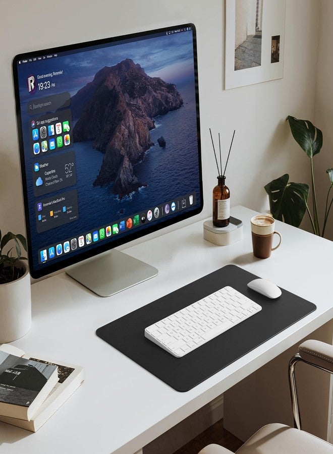 Jotsome Leather Desk Pad Mat, Non-Slip Desk Blotter Pad - Desk Protector for Office, Home, Lap Desk, Laptop, and Desktop (Black, 17" x 12") - Image 4