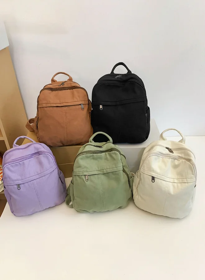 تايك تو شنطة ظهر سادة بسحاب للإغلاق