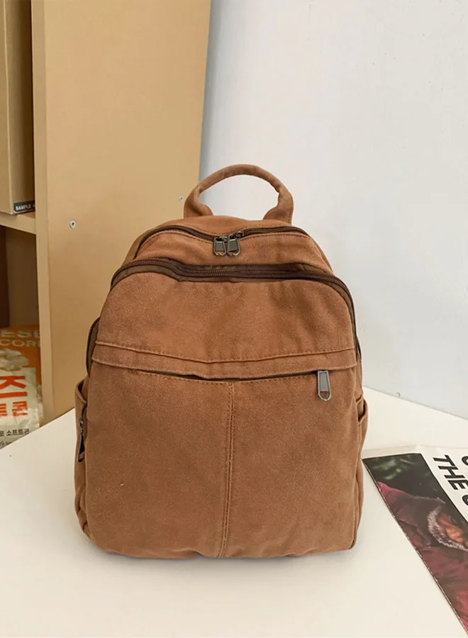 تايك تو شنطة ظهر سادة بسحاب للإغلاق