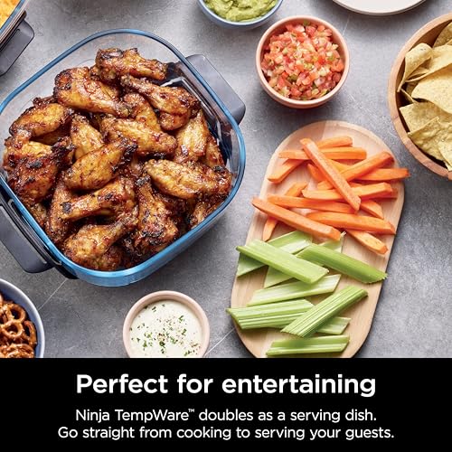 Ninja 4-QT CleanCrisp™ Glassware Container with Storage lid, Compatible Crispi Portable Cooking System, Microwave, Freezer & Dishwasher Safe, PFAS & PTFE Free Glass, XSKSFN4QT - Image 5