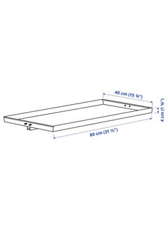 Display shelf for frame w castors, white, 80x4 cm - pzsku/Z9E117F9D6A64B8025B92Z/45/_/1740222047/3b4cdaf9-6438-443f-b19c-0b0d420f4dca