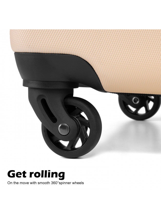 Coolife Luggage 3 Piece Set Suitcase Spinner Hardshell Lightweight TSA Lock (red, 3 piece set(20in24in28in)) - Image 3