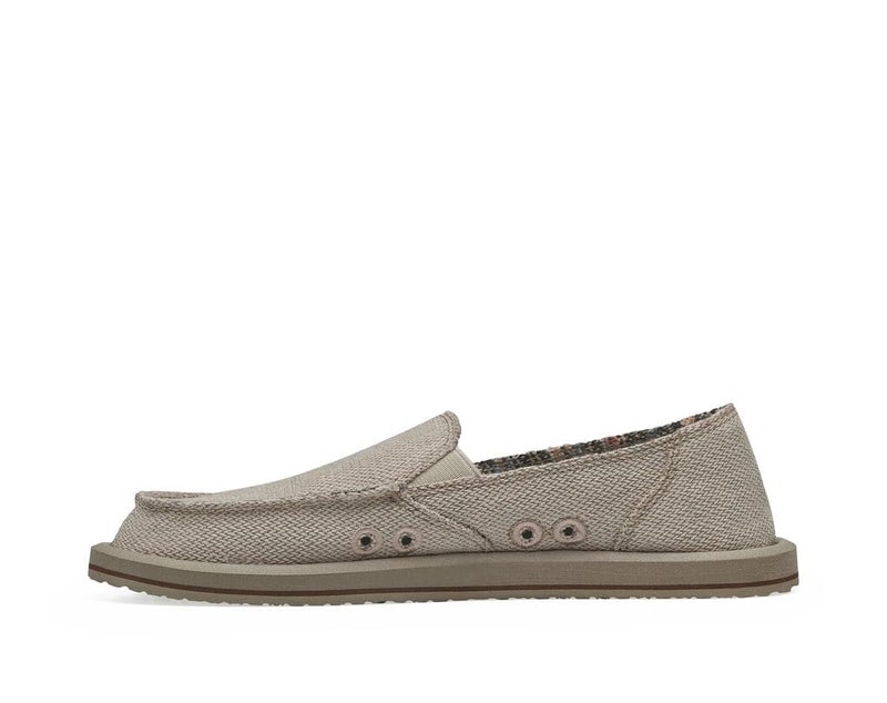 Sanuk Womens Donna Hemp Loafers | Womens Shoes | Slip On Shoes for Women | Women's Slip-on Loafers | Memory Foam Footbed, Natural, 10 - Image 3