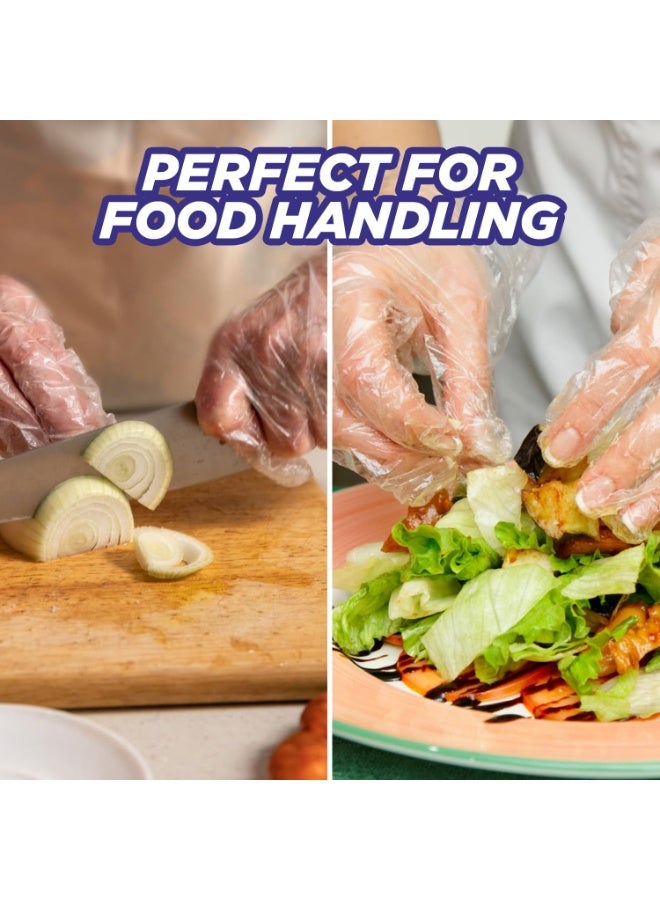 Ezee Multipurpose Disposable Hand Gloves Pack of 100 | Transparent & Disposable Gloves | Universal Size Gloves | For Gardening, Cleaning and Public Areas - Image 4