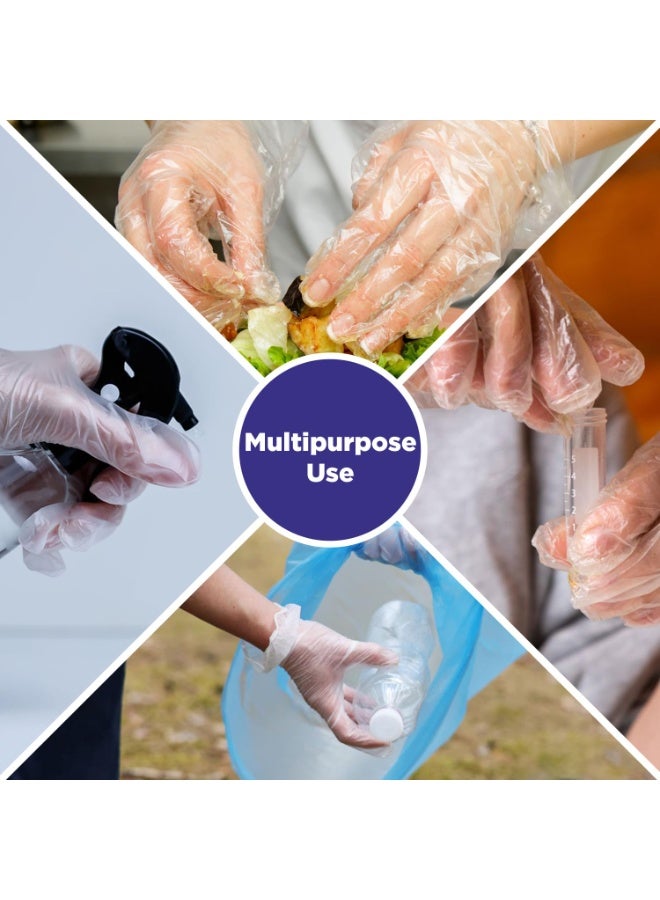 Ezee Multipurpose Disposable Hand Gloves Pack of 100 | Transparent & Disposable Gloves | Universal Size Gloves | For Gardening, Cleaning and Public Areas - Image 5