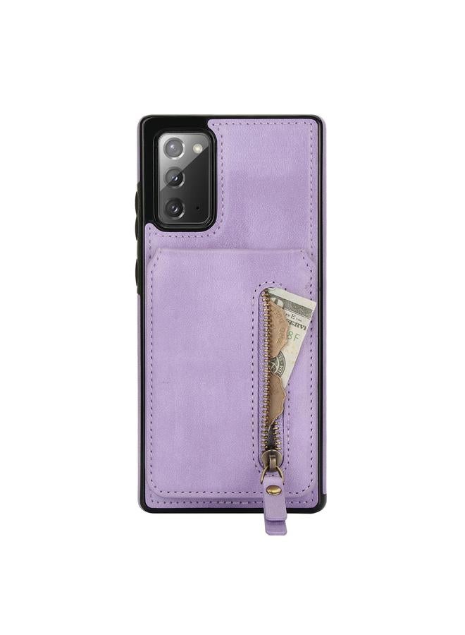 S-TOP Case For Samsung Galaxy Note20 Zipper Wallet Split MagSafe Leather Back Phone Case - Image 2