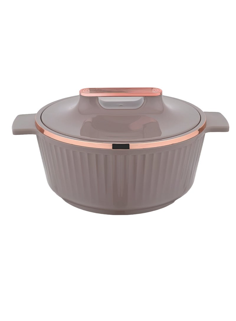 Asian Fancy Casserole Stainless Steel Insulated Hotpot 5000ML - Rose  - Image 1