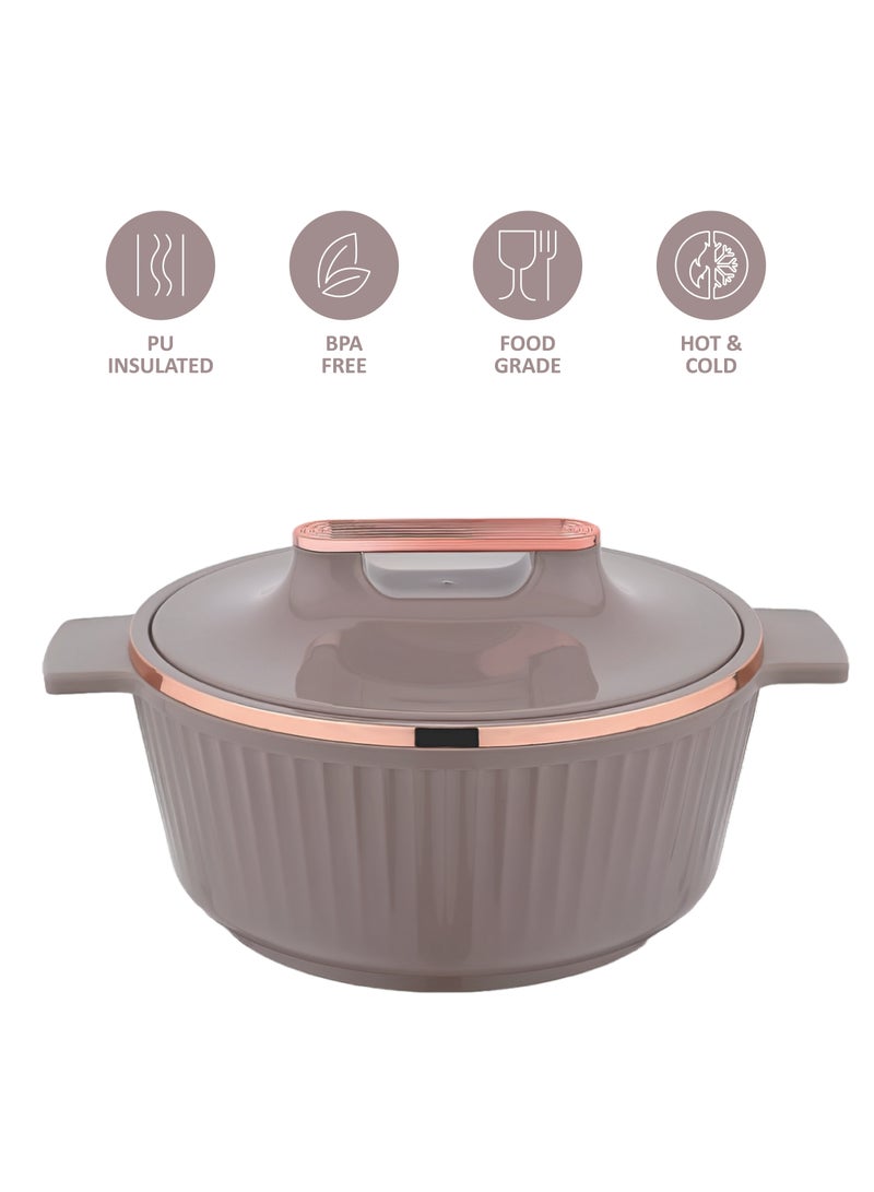 Asian Fancy Casserole Stainless Steel Insulated Hotpot 5000ML - Rose  - Image 5