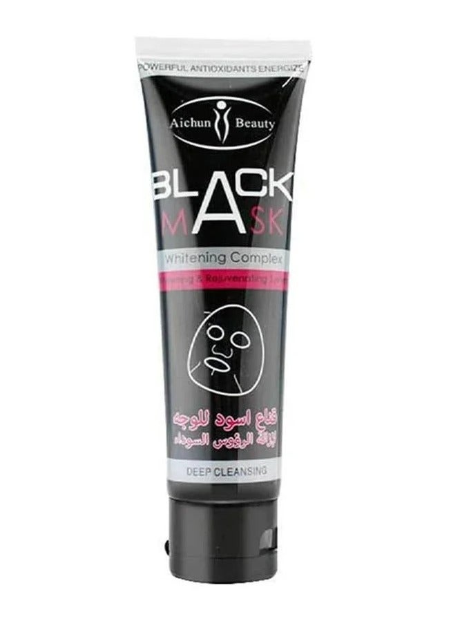 Aichun beauty Black Mask Whitening Complex Deep Cleansing Peel Off Face Mask 100ml Blackhead Remover Pore Cleaner for Men and Women All Skin Types - Image 4