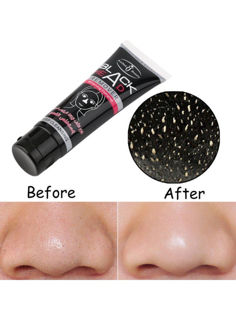 Aichun beauty Black Mask Whitening Complex Deep Cleansing Peel Off Face Mask 100ml Blackhead Remover Pore Cleaner for Men and Women All Skin Types - Image 3