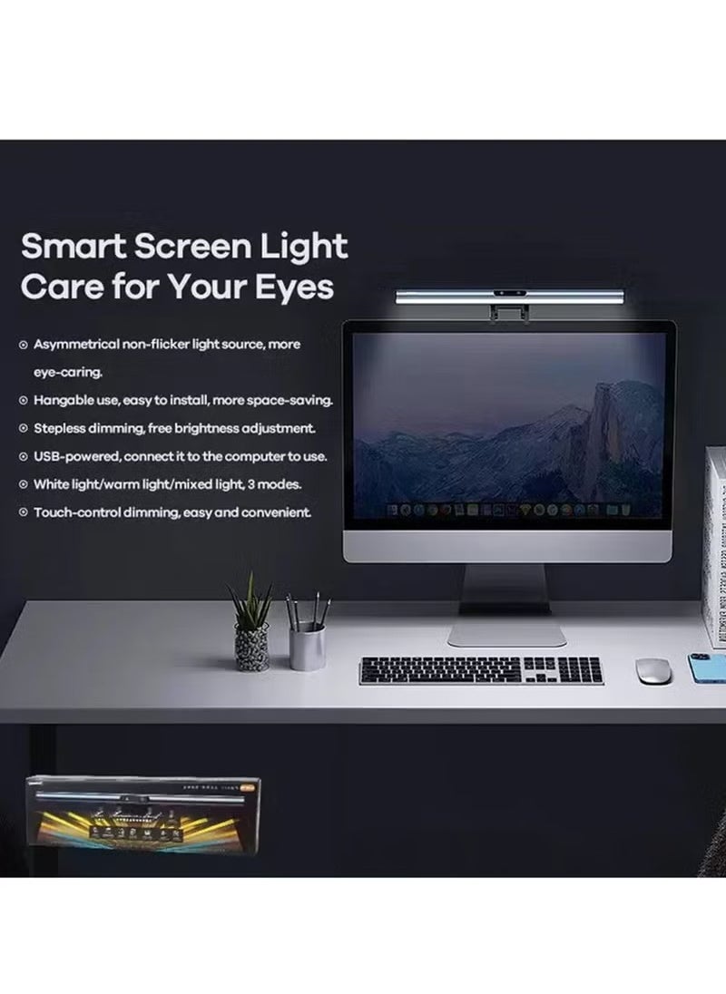 Rock Pow Aluminum Monitor Screen Lamp USB Powered Smart Screen Light for Office/Home/Gaming/Desk with Adjustable Brightness/Color  - Image 2