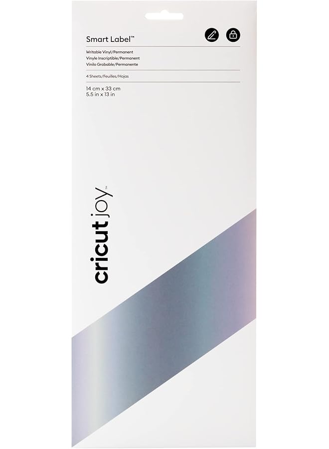 Cricut Smart Permanent Vinyl 5.5In X 13In Silver For Joy Machine Matless Cutting For Shapes Up To 4Ft And Repeated Cuts Up To 20Ft - Image 1