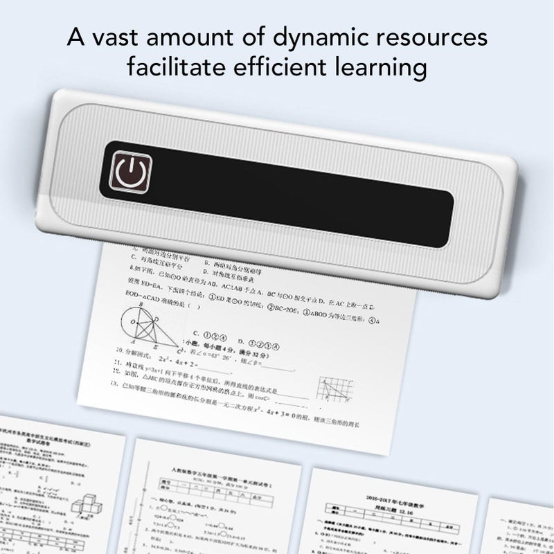 طابعة حرارية لاسلكية صغيرة محمولة 200 نقطة في البوصة صامتة للمكتب والمدرسة تدعم ورق 3.15 بوصة - Image 3