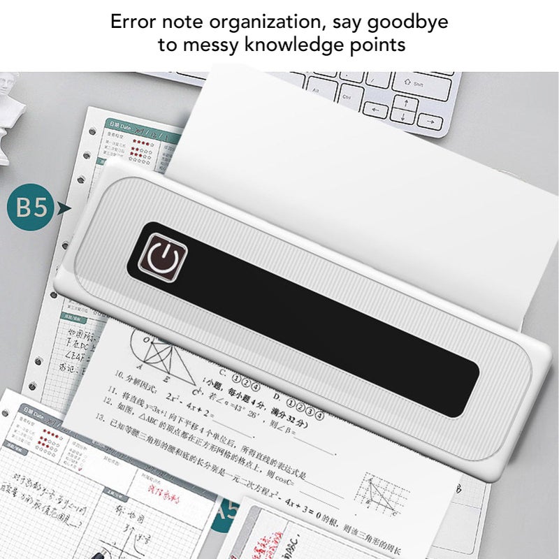 طابعة حرارية لاسلكية صغيرة محمولة 200 نقطة في البوصة صامتة للمكتب والمدرسة تدعم ورق 3.15 بوصة - Image 4