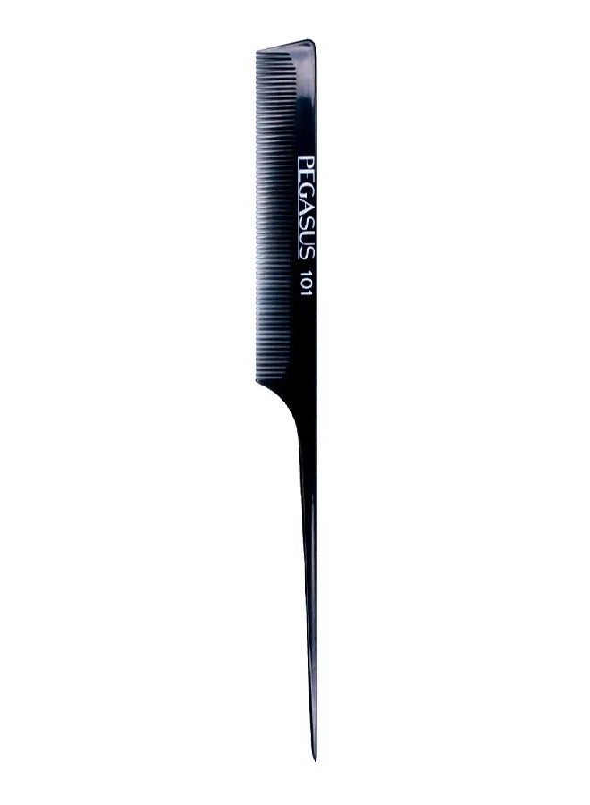 PEGASUS Hard Rubber Rat Tail Comb With Flexinite Technology For Better Hold and Grip - Image 1