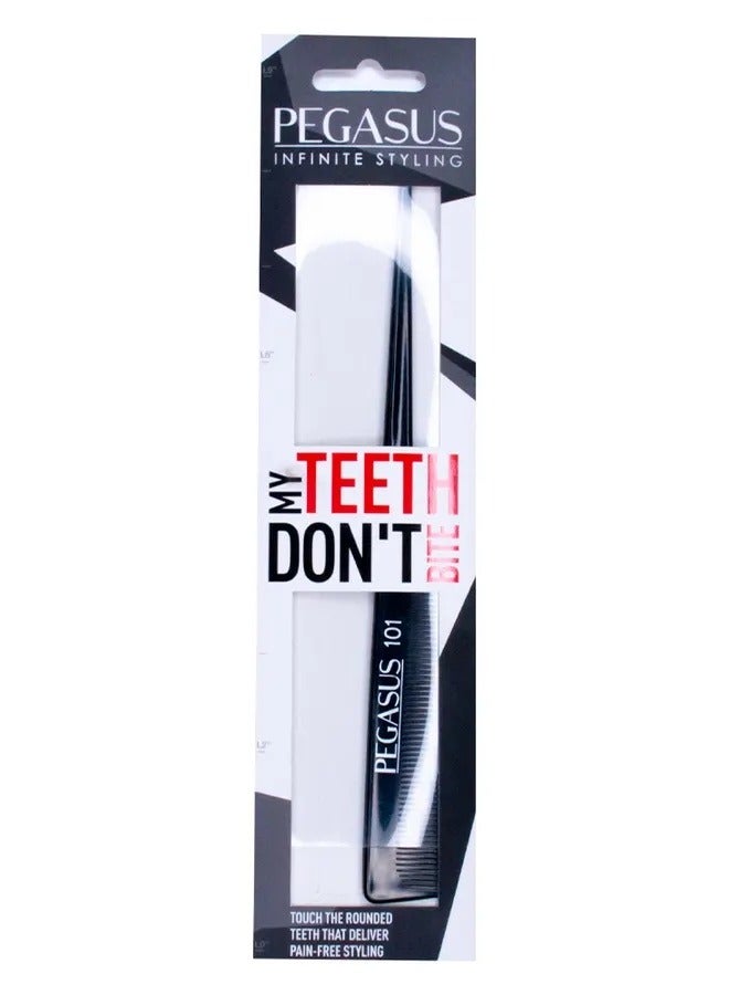 PEGASUS Hard Rubber Rat Tail Comb With Flexinite Technology For Better Hold and Grip - Image 3