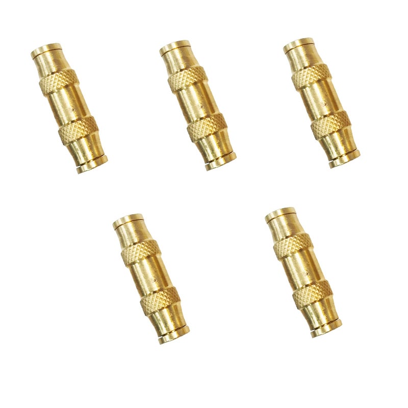 TL TOOLEGIN 1/4" Tube OD Push-to-Connect Pneumatic Fittings Set - DOT Air Brake Line Fittings, 5pcs Air Hose Quick Connect Fittings