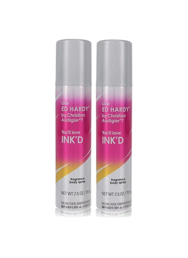 Parfums de Coeur - Parfums De Coeur Ink'd Fragrance Deodorant Body Spray for Women, 2.5 Ounce, INK25 (2) - Image 1