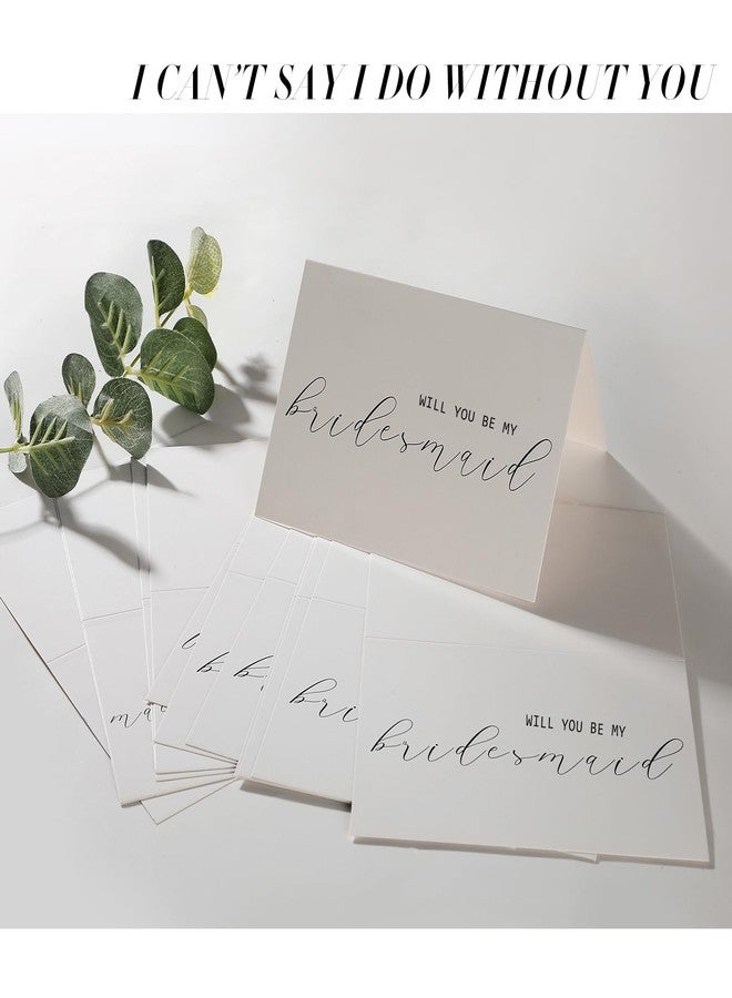 CDXHOME 14 PACK Bridesmaid Proposal Card Set |8 Will You Be My Bridesmaid | 2 Maid of Honor | 2 Flower Girl | 2 Matron of Honor Card | With Matching Envelope | 5.9x3.9 In - Image 3