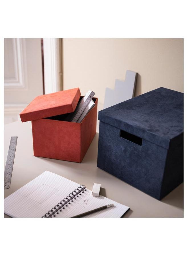 erorex Storage Box With Lid Velvet Brown Red 18X25X15 Cm - Image 5