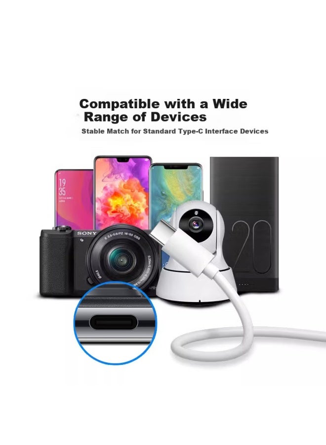 CAN كابل تمديد كاميرا شاومي، كابل طاقة مراقبة 360، كابل تمديد USB نوع-C أندرويد، كابل شحن هاتف داش، 5 أمتار - Image 3