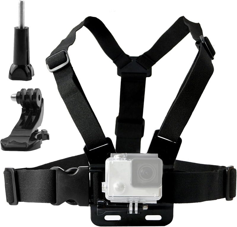 TEKCAM Chest Harness Mount Adjustable Chest Strap Belt with J Hook Compatible with Gopro Hero 13 12 11 10 9 8/AKASO EK7000 Brave 4 7/Vemont/WOLFANG/Surfola/Icefox Action Camera Accessories - Image 1