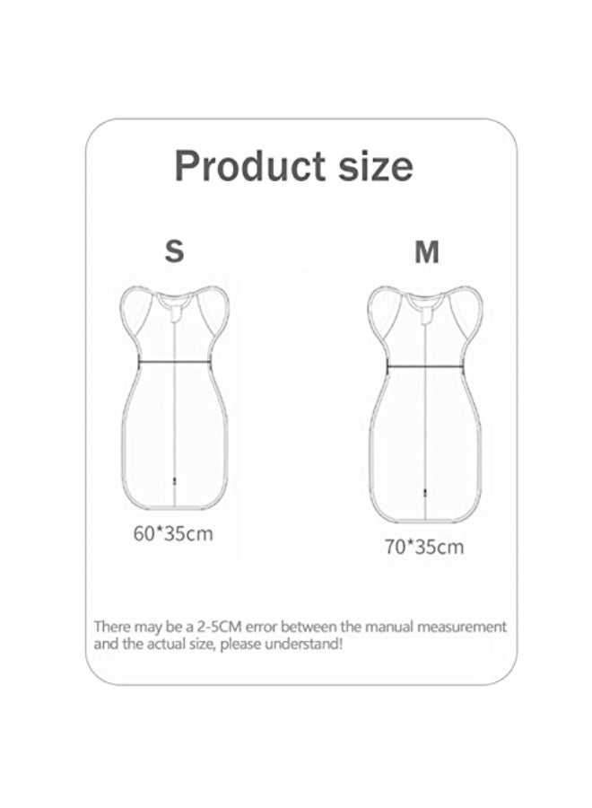 LinJie Baby Swaddle Wrap,BABY Sleep Sack,Baby Sleeping Bag With Arms,Newborn Swaddle Blanket Wrap 2 Way Zipper Unisex For 3-9 Months Baby (S（60 * 35cm ）) - Image 5