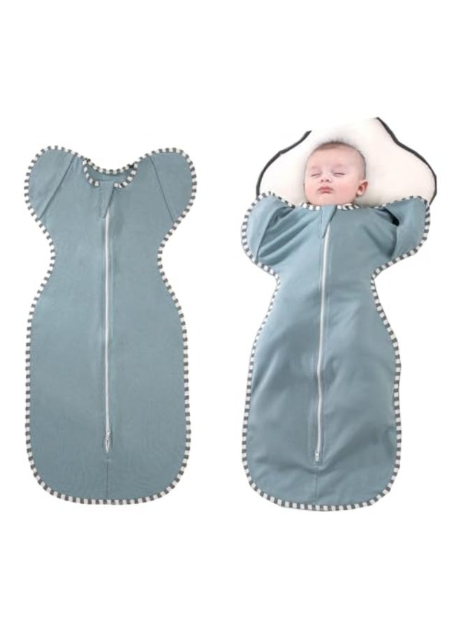 LinJie Baby Swaddle Wrap,BABY Sleep Sack,Baby Sleeping Bag With Arms,Newborn Swaddle Blanket Wrap 2 Way Zipper Unisex For 3-9 Months Baby (S（60 * 35cm ）) - Image 1