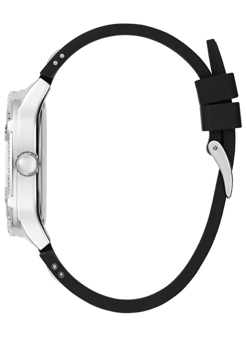 GUESS Guess Women’s Black Silicone Strap Multi-Function Watch GW0619L1  - Image 4