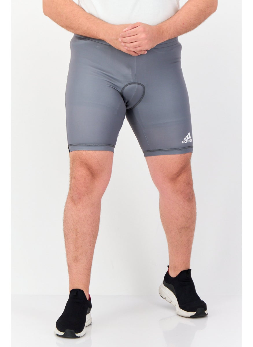 Adidas Men Sportswear Fit Cycling Shorts, Grey  - Image 1