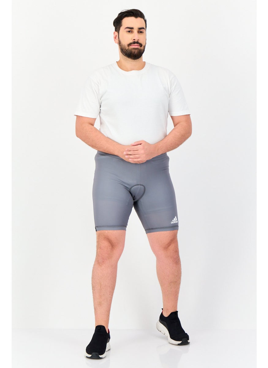 Adidas Men Sportswear Fit Cycling Shorts, Grey  - Image 2