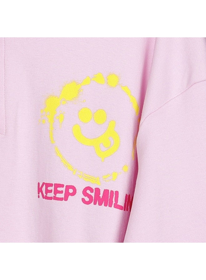 AIKO - Girls Keep Smile Sweat Top And Jogger Set - Image 4